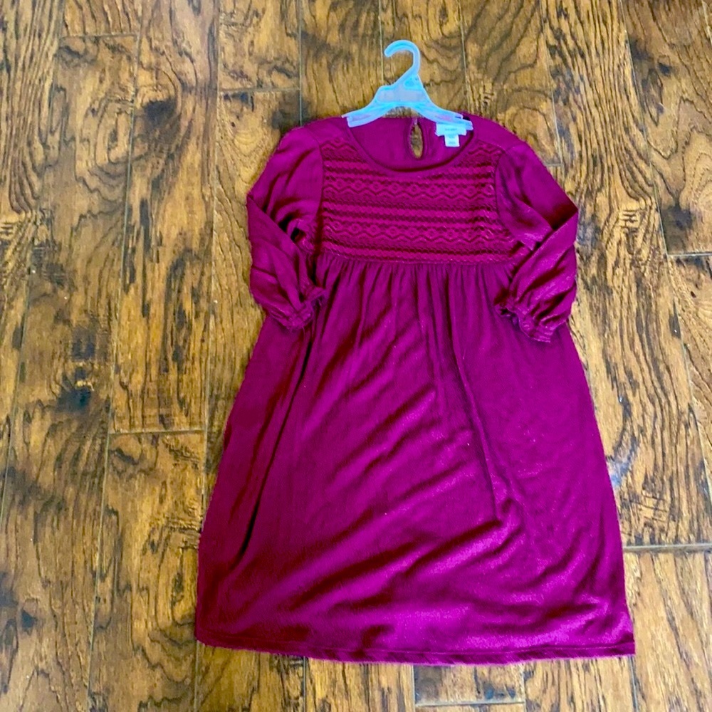 Old Navy girls size 8 burgundy dress